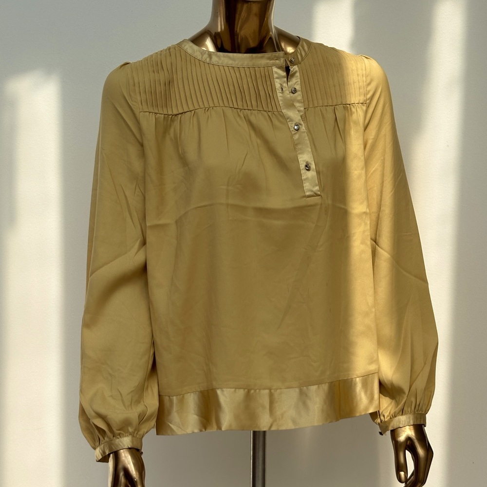 Gold/mustard Vertigo Paris Top-Blouse Size M